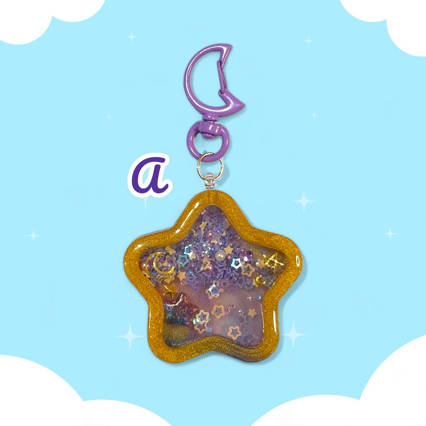 Star Dry Shaker Keychains