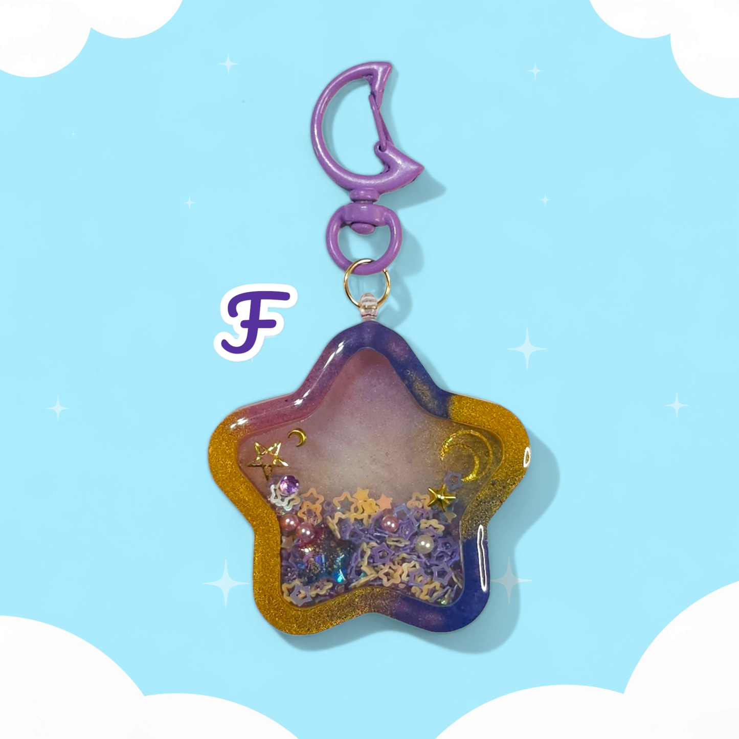 Star Dry Shaker Keychains