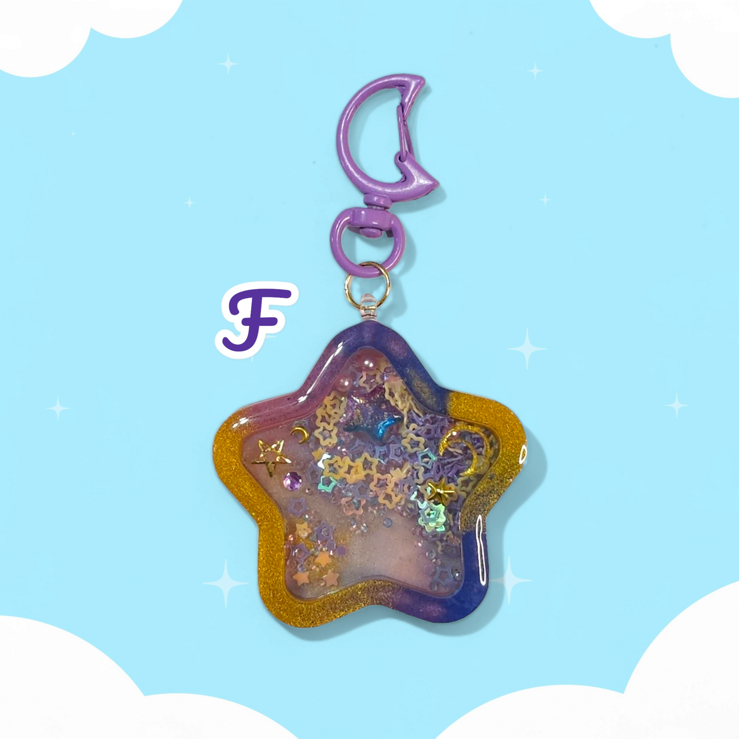 Star Dry Shaker Keychains