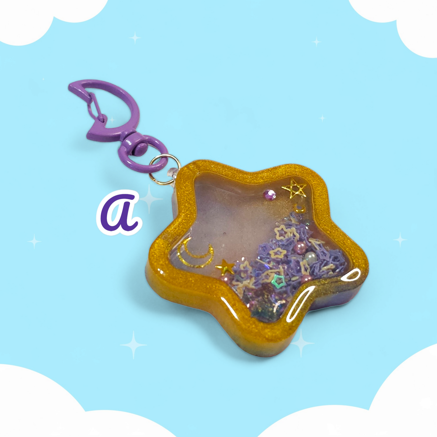 Star Dry Shaker Keychains
