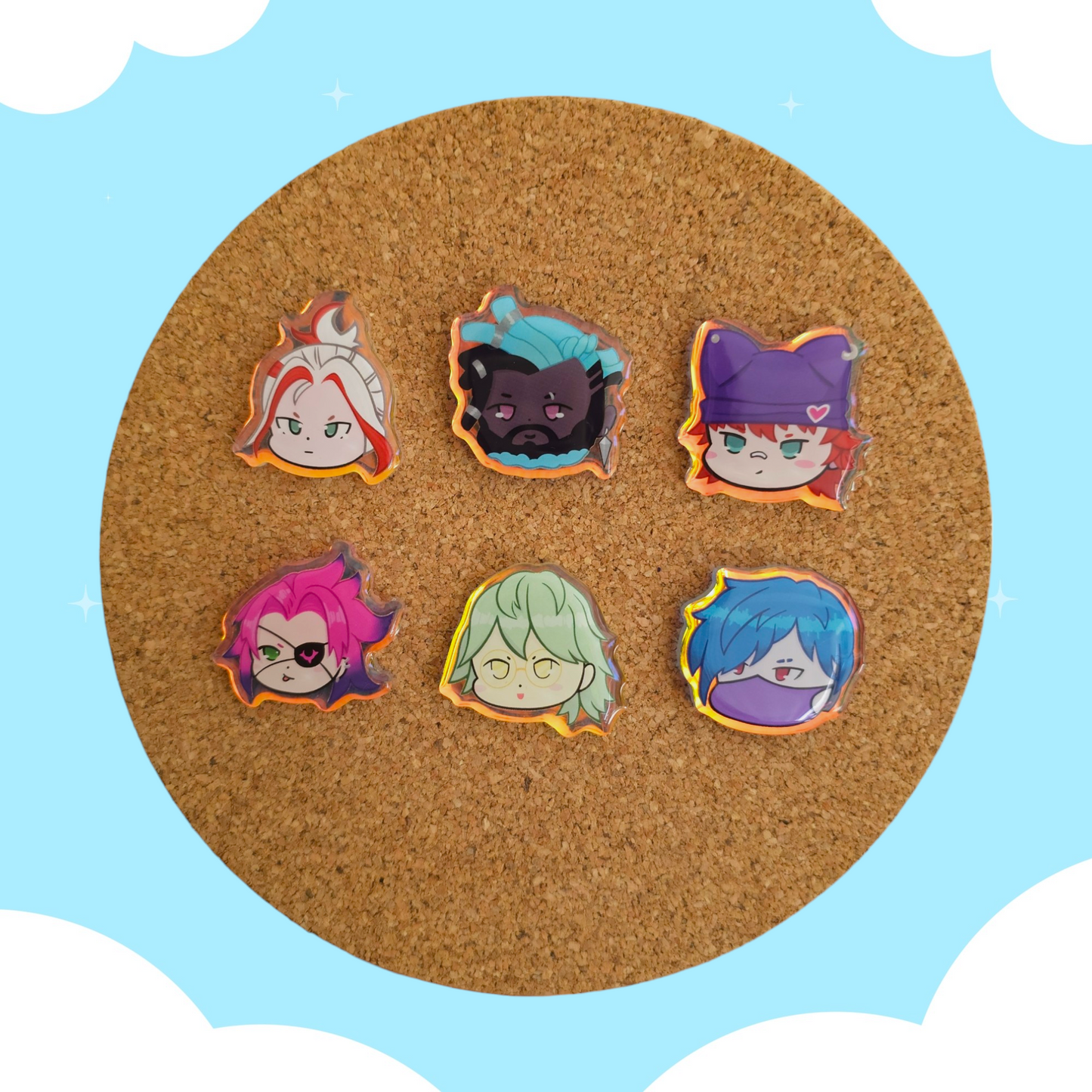 Heart Bois Acrylic Pins