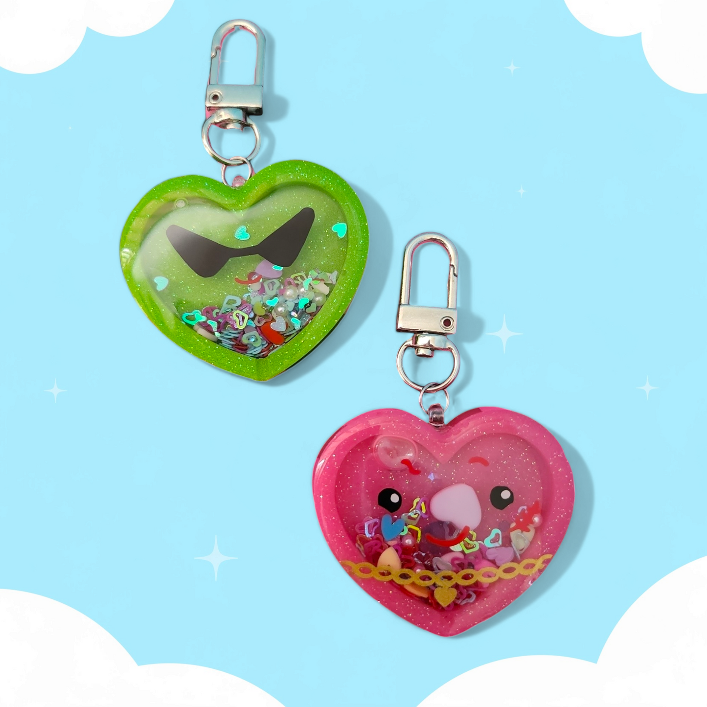 Heart Keychains