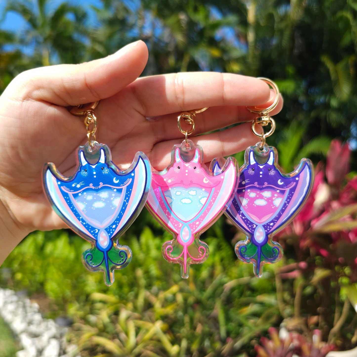 Manta Ray Keychains