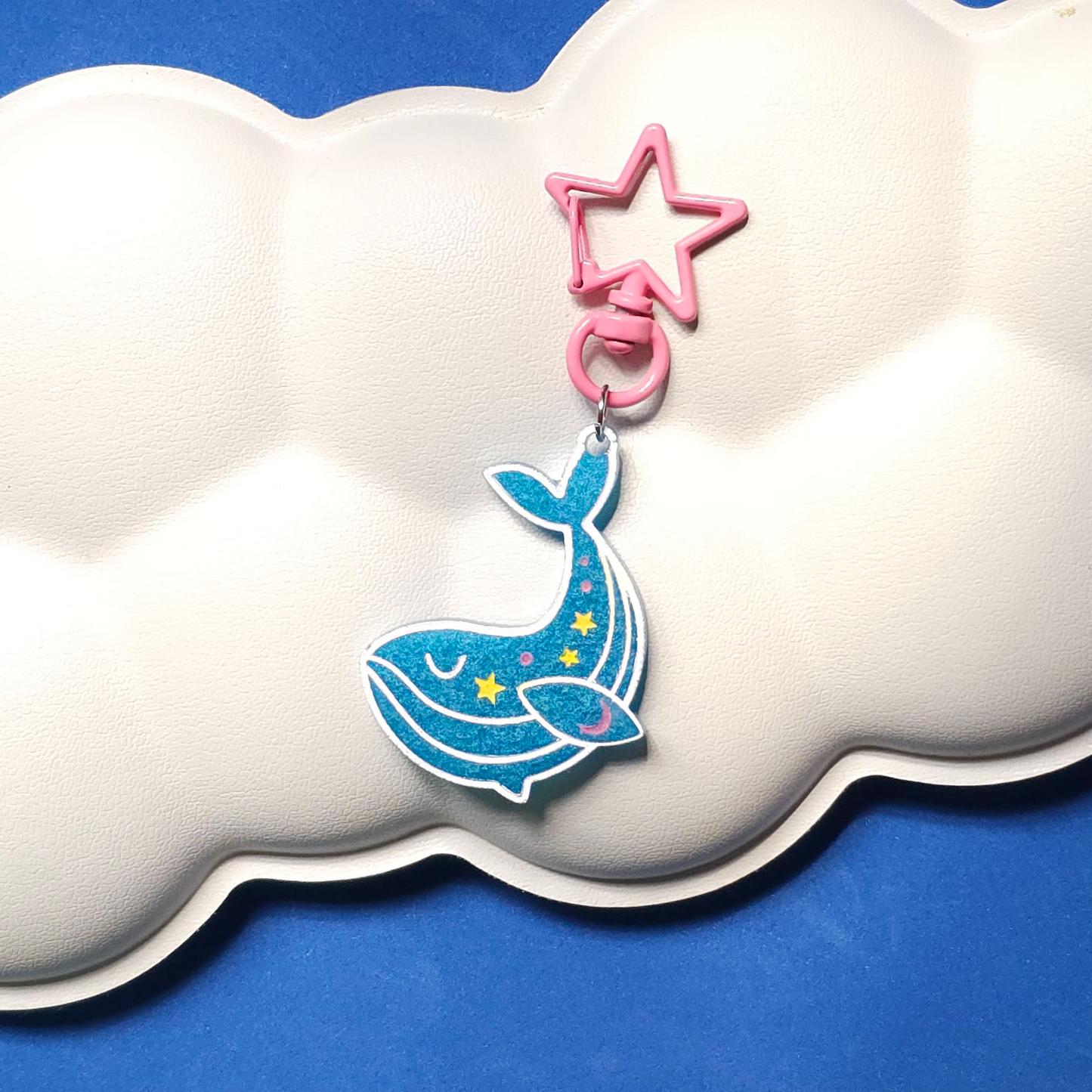 Sky Whale Resin Keychains