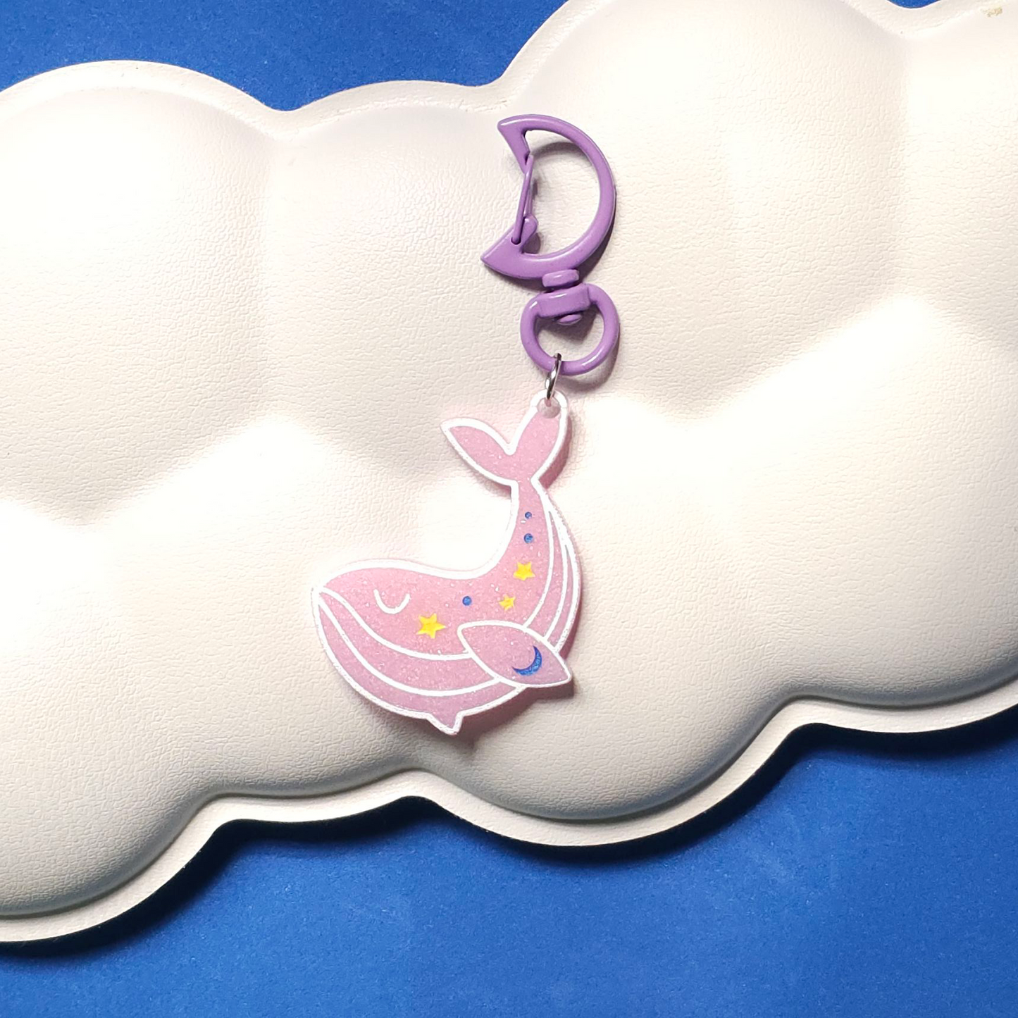 Sky Whale Resin Keychains